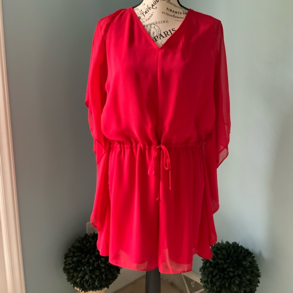 NWOT! Red flowy Romper